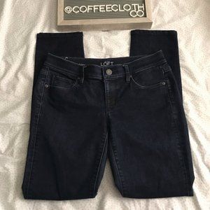 Loft Modern Skinny Super Dark Wash Jeans